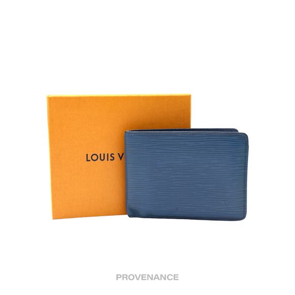 🔴 Louis Vuitton Multiple Wallet - Toledo Blue Epi Leather - Picture 1 of 10